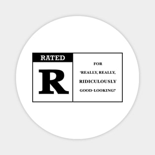 Rated R clear BLACK Magnet